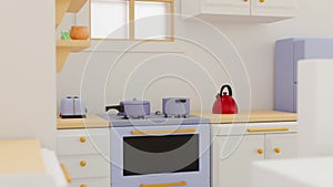 3d visualization of the toy kitchen