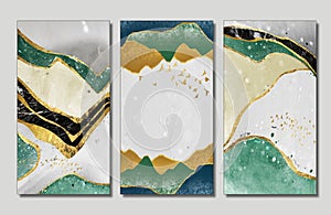 3d wallpaper for wall frames .  resin geode and abstract art, functional art, like watercolor geode painting . golden, green and g