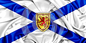 3d waving flag of Nova Scotia