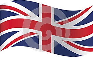 3D waving flag of the United Kingdom