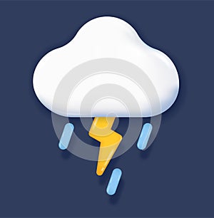 3D weather icon