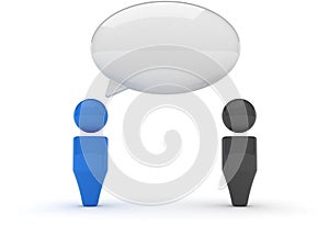 3d web icon - Dialog, Comments photo