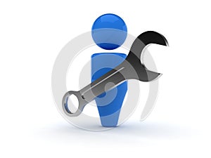 3d web icon - Tools, Options, Profile
