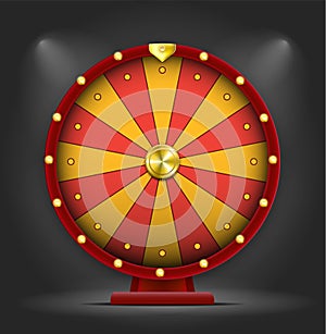 3D Wheel of Fortune Object isolated