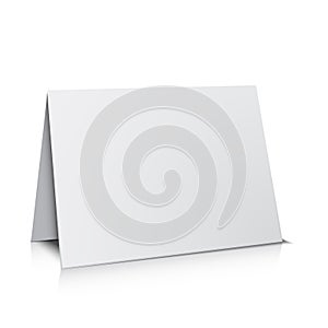 3d white paper card template