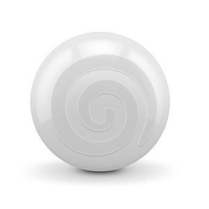 3D white sphere