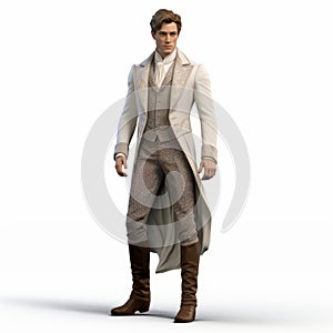 3d William Fashion: Historically Accurate Aristocratic Character Design