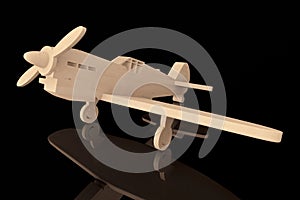 3d Wooden toy airplane