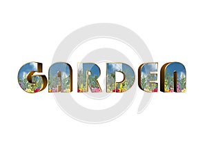 3D word - garden
