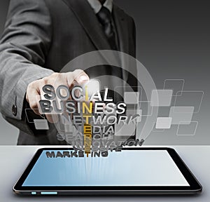 3d word internet concept