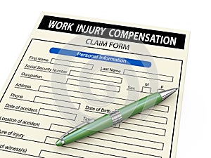 3d work injury compensation claim form