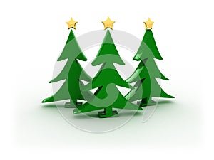 3d xmas trees