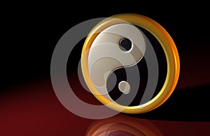 3D - Yin und Yang Symbol 01