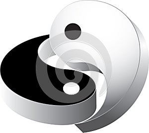 3d ying yang photo