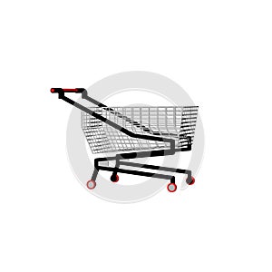 3dmax. Gray basket