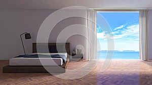 3ds rendered image of seaside room