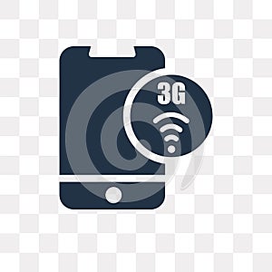 3g vector icon isolated on transparent background, 3g transpare