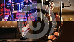 4 in 1: Scottish orchestra - performance on bagpipes and drums