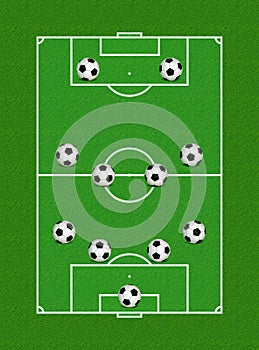 4-4-2 Soccer Formation