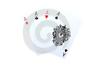 4 Aces poker cards