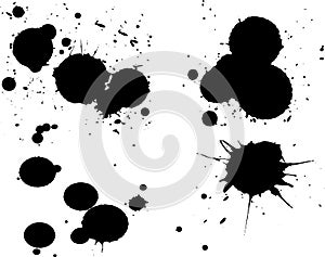 4 Black Splats 3 photo