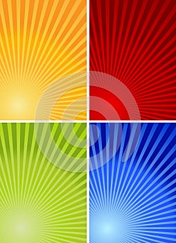 4 colorful backgrounds