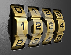 4-digit combination lock