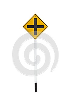 4 intersection traffic sign