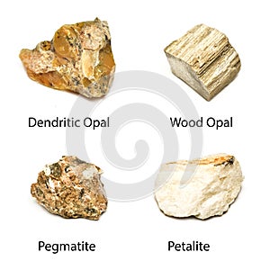 4 minerals stones