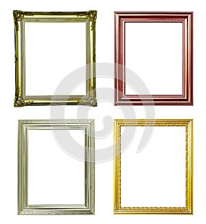 4 picture frame on white