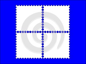 4 postage stamp frame