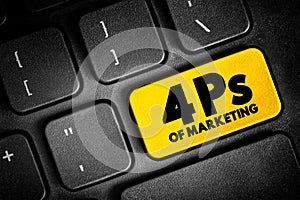 4 Ps of Marketing - foundation model for businesses, historically centered around product, price, place, and promotion, text