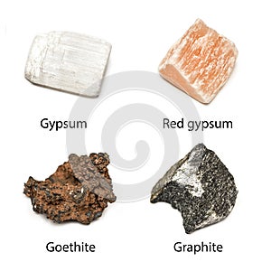 4 raw minerals