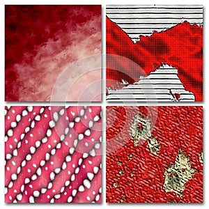 4 Red abstract composition photo