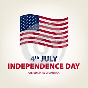 4 th july Independence Day USA. united states of america Vector. Drawing. Image. Graphic. card. American Flag. Patriotic banner.