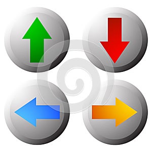 4-way arrows, pointers, cursors shapes