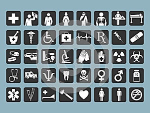 40 medical icons