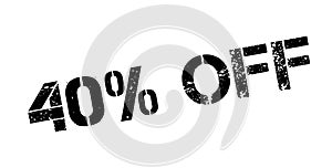 40 percent off rubber stamp