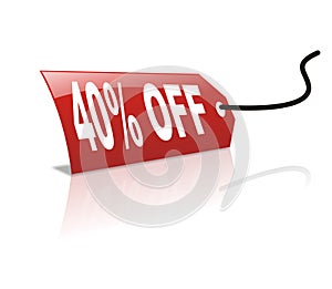40 persentage off discount