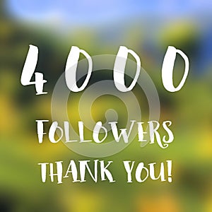 4000 followers