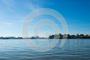 4000 Islands zone in Nakasong over the Mekong river in Laos