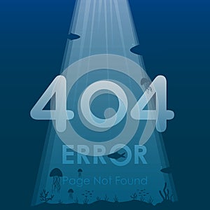404 error page not found in under ocean