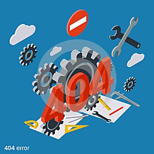 404 error page vector concept