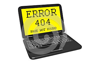 404 error on the screen