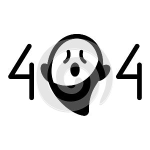 404 file not found empty state single isolated icon with solid shape style
