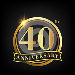 40th golden anniversary logo