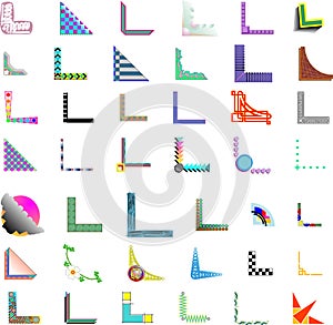 42x Vector Corner/Border Designs