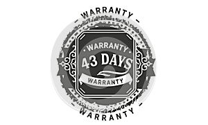 43 days warranty design vintage,best stamp collection