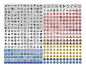430 traffic signs collection