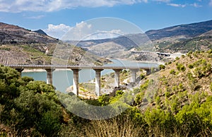 A-44 autoroute through Sierra Nevada mountains